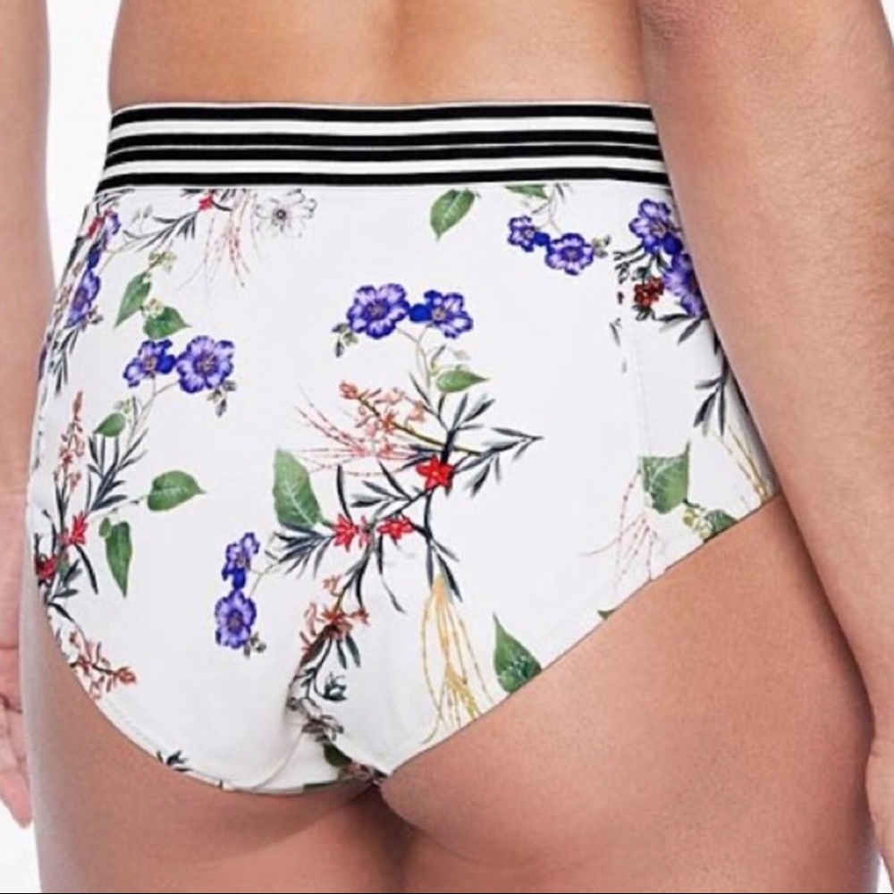 Athleta Gold Coast Floral Banded Bikini Bottom L - Picture 2 of 8